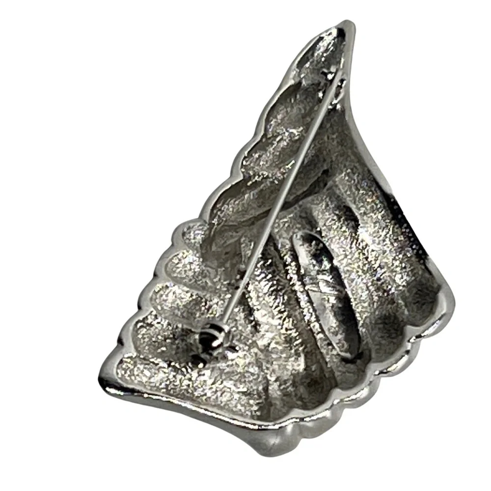 Vintage Ginnie Johansen Silver Tone Brooch
